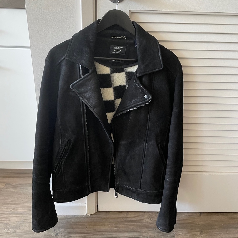 Suede Biker jacket Scotch and Soda